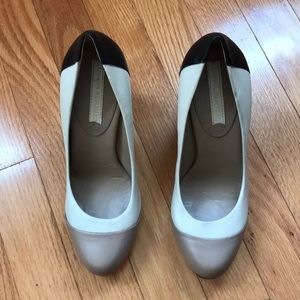 Retro style block heels